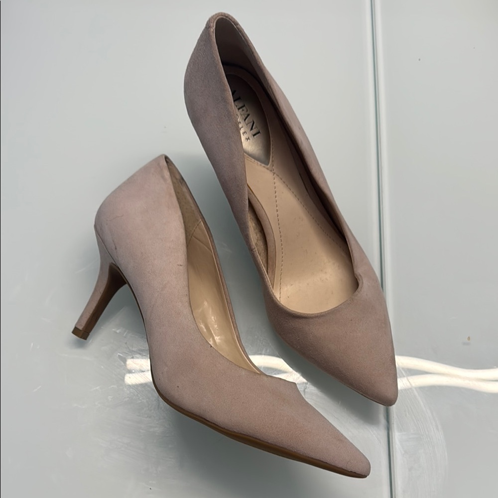 Alfani Pink/Nude Suede Heels Size 10
